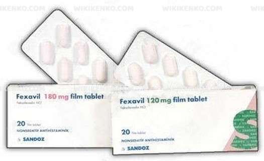 Fexavil 180 Mg 20 Film Tablet 1 Fexavil 180 Mg 20 Film Tablet 29873