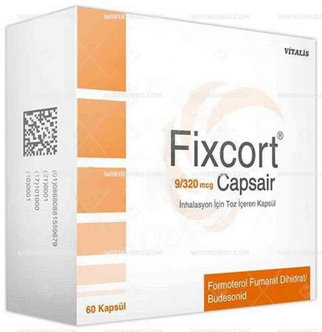 Fixcort 9/320 Mcg Capsair İnhalasyon İçin Toz İçeren Kapsül (60 Kapsül) 1 Fixcort 9 320 Mcg Capsair Inhalasyon Icin Toz Iceren Kapsul 60 Kapsul 29892