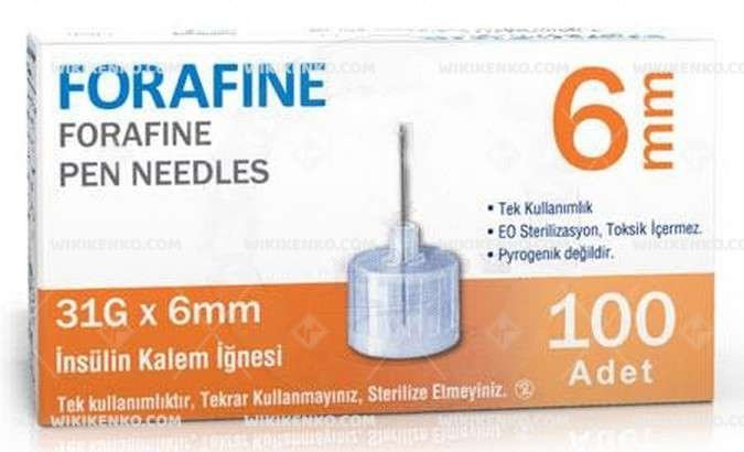 Forafine Insulin Kalem Ignesi 31G 6Mm 30013