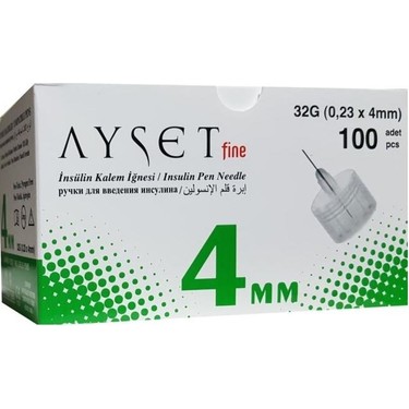 Forafine Insulin Kalem Ucu (S) 30G (8Mm) 1 Forafine Insulin Kalem Ucu S 30G 8Mm 21788
