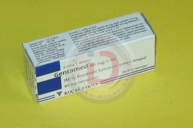 Gentamed 80 Mg 2 Ml I.m. I.v. Enjeksiyonluk Cozelti 1 Ampul 30278
