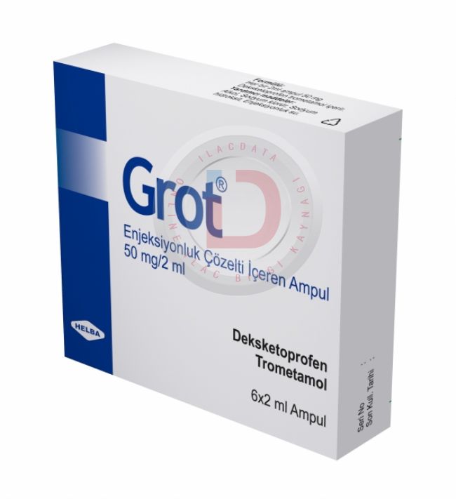 Grot 50 Mg/2 Ml I.m./I.v. Enjeksiyonluk Çözelti İçeren 6 Ampul 1 Grot 50 Mg 2 Ml I.m. I.v. Enjeksiyonluk Cozelti Iceren 6 Ampul 22094