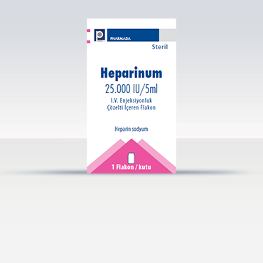 Heparinum 25000 Iu/5 Ml I.v. Enjeksiyonluk Cozelti Iceren 10 Flakon 1 Heparinum 25000 Iu 5 Ml I.v. Enjeksiyonluk Cozelti Iceren 10 Flakon 30526