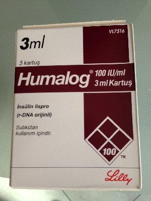 Humalog 100/Iu/Ml 3 Ml 5 Kartus 1 Humalog 100 Iu Ml 3 Ml 5 Kartus 22212