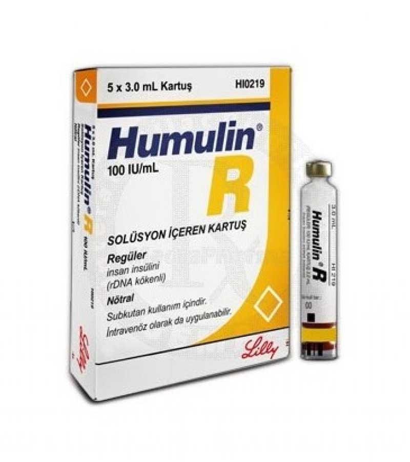 Humulin-R 100 Iu/Ml 3 Ml 5 Kartus 1 Humulin R 100 Iu Ml 3 Ml 5 Kartus 22232