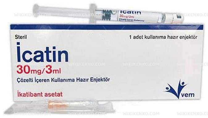 Icatin 30Mg/3Ml Cozelti Iceren Kullanima Hazir Enjektor 1 Icatin 30Mg 3Ml Cozelti Iceren Kullanima Hazir Enjektor 22272