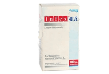 Infex 50 Mg/5 Ml Oral Süspansiyon Hazırlamak İçin Kuru Toz 100 Ml 1 Infex 50 Mg 5 Ml Oral Suspansiyon Hazirlamak Icin Kuru Toz 100 Ml 30737