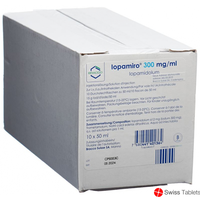 Iopamiro 300 30 Ml 1 Flakon 1 Iopamiro 300 30 Ml 1 Flakon 30851