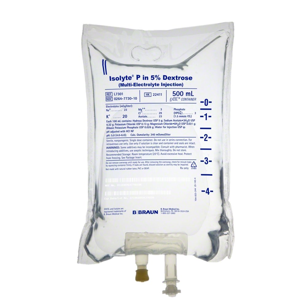 Isolyte-P Pvc 500 Ml(Setli) 1 Isolyte P Pvc 500 Mlsetli 30920