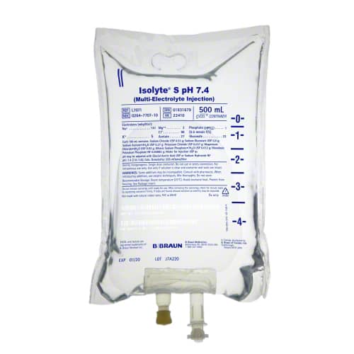 Isolyte-S Ph 7.4 Pvc 500 Ml(Setli) 1 Isolyte S Ph 7.4 Pvc 500 Mlsetli 30926