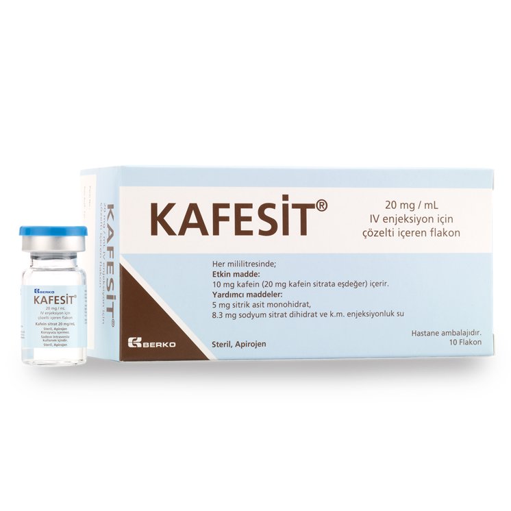 Kafesit 20 Mg Ml Iv Enjeksiyon Icin Cozelti Iceren 10 Flakon 31033