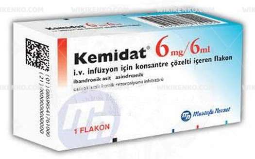 Kemidat 6 Mg/6 Ml Iv İnfüzyon İçin Konsantre Çözelti İçeren Flakon 1 Kemidat 6 Mg 6 Ml Iv Infuzyon Icin Konsantre Cozelti Iceren Flakon 31086