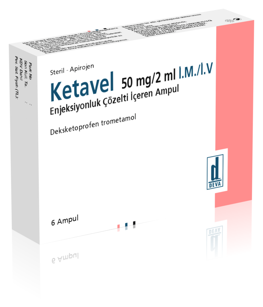 Ketavel 50 Mg 2 Ml I.m. I.v. Enjeksiyonluk Cozelti Iceren 6 Ampul 22651