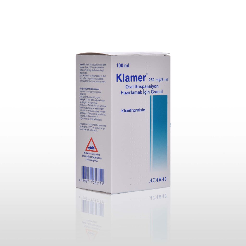 Klamer 250 Mg 100 Ml Süspansiyon 1 Klamer 250 Mg 100 Ml Suspansiyon 22696