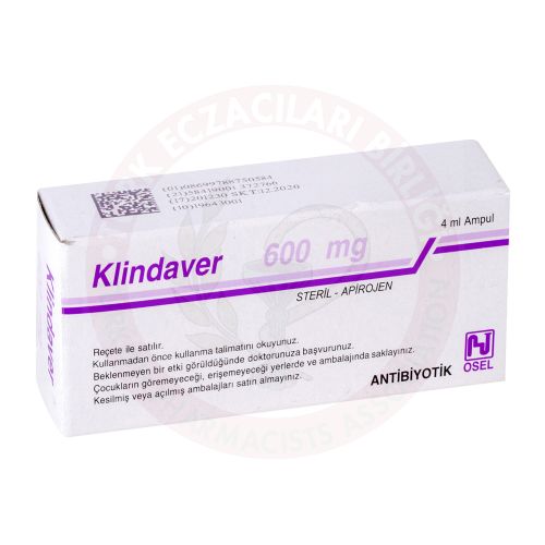 Klindaver 600 Mg 1 Ampul 1 Klindaver 600 Mg 1 Ampul 22728