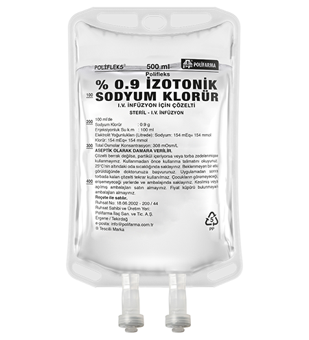 Lafleks Izotonik Sodyum Klorur Solusyonu 500 Ml Setsiz 22815