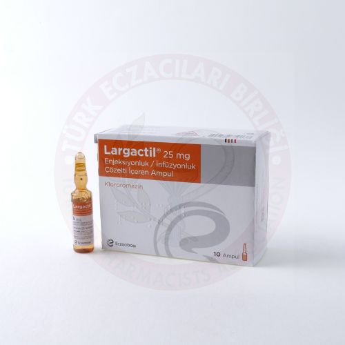Largactil 25 Mg Enjeksiyonluk/İnfüzyonluk Çözelti İçeren Ampul (10 Ampul) 1 Largactil 25 Mg Enjeksiyonluk Infuzyonluk Cozelti Iceren Ampul 10 Ampul 22866