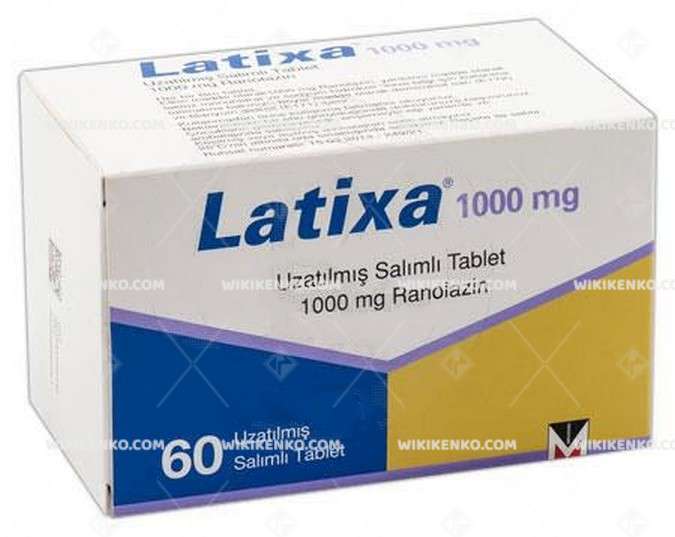 Latixa 1000 Mg Uzatılmış Salımlı 60 Tablet 1 Latixa 1000 Mg Uzatilmis Salimli 60 Tablet 22885