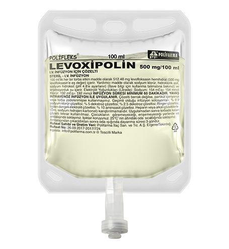 Lefox 500 Mg/100 Ml Iv İnf. Çözelti İçin Flakon 1 Lefox 500 Mg 100 Ml Iv Inf. Cozelti Icin Flakon 22904