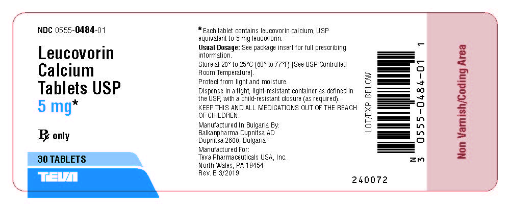 Leucovorin-Teva 15 Mg 10 Tablet 1 Leucovorin Teva 15 Mg 10 Tablet 31391