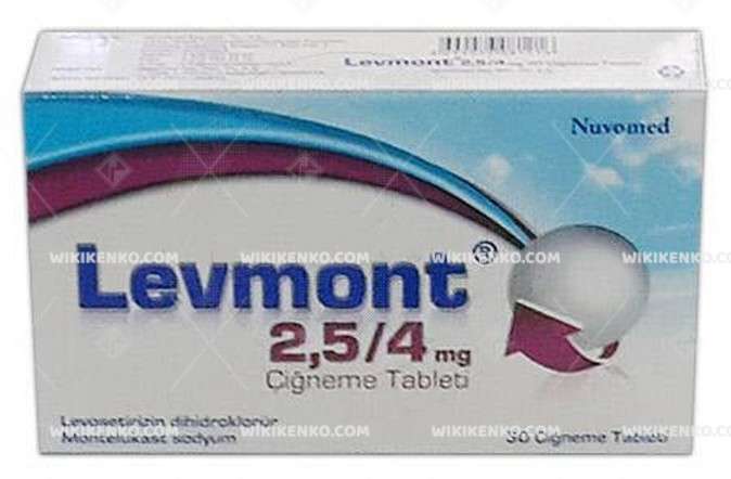 Levmont 2,5/4 Mg 30 Çiğneme Tablet 1 Levmont 25 4 Mg 30 Cigneme Tablet 22951