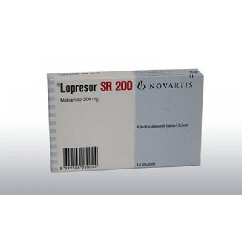 Lopresor-Sr 200 Mg 14 Tablet 1 Lopresor Sr 200 Mg 14 Tablet 31589