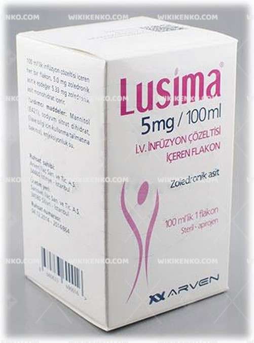 Lusima 5 Mg/100 Ml Iv İnfüzyon Çözeltisi İçeren Flakon 1 Lusima 5Mg 100 Ml Iv Infuzyon Cozeltisi Iceren Flakon 31645