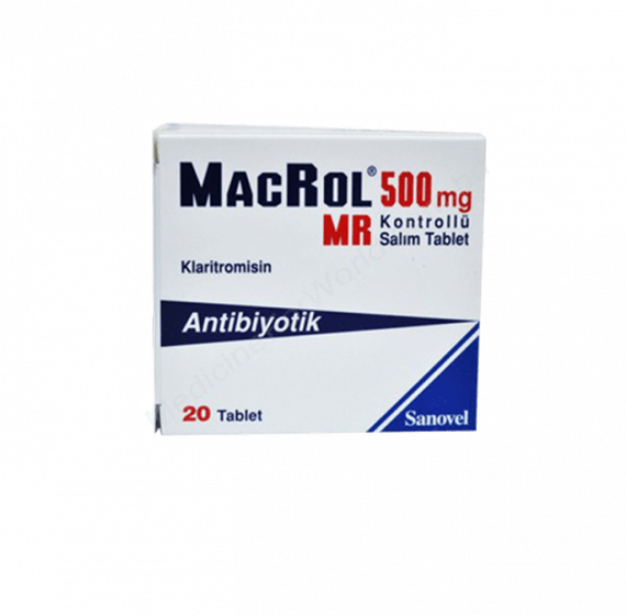 Macrol 500 Mg Mr 14 Kontrollu Salim Tablet 23123