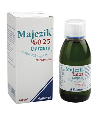 Majezik %0,25 Gargara 200 Ml 1 Majezik 025 Gargara 200 Ml 23156