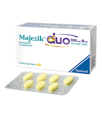Majezik Duo 100 Mg/8 Mg 14 Film Kapli Tablet 1 Majezik Duo 100 Mg 8 Mg 14 Film Kapli Tablet 23159