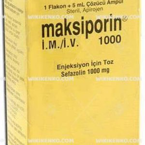 Maksiporin 500 Mg Im Enj. Toz Iceren 1 Flakon 1 Maksiporin 500 Mg Im Enj. Toz Iceren 1 Flakon 31735