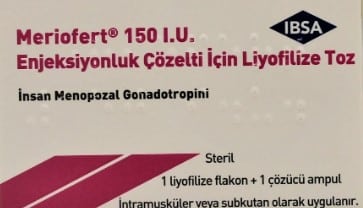 Meriofert 75 Iu Enjeksiyonluk Çözelti İçin Liyofilize Toz (1 Flakon+1 Çözücü Ampul) 1 Meriofert 75 Iu Enjeksiyonluk Cozelti Icin Liyofilize Toz 1 Flakon1 Cozucu Ampul 31897