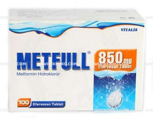 Metfull 850 Mg 100 Efervesan Tablet 1 Metfull 850 Mg 100 Efervesan Tablet 31919