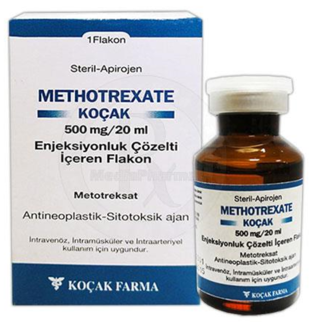Methotrexate Kocak 500 Mg/20 Ml Enjeksiyonluk Çözelti (1 Flakon) 1 Methotrexate Kocak 500 Mg 20Ml Enjeksiyonluk Cozelti 1 Flakon 23258