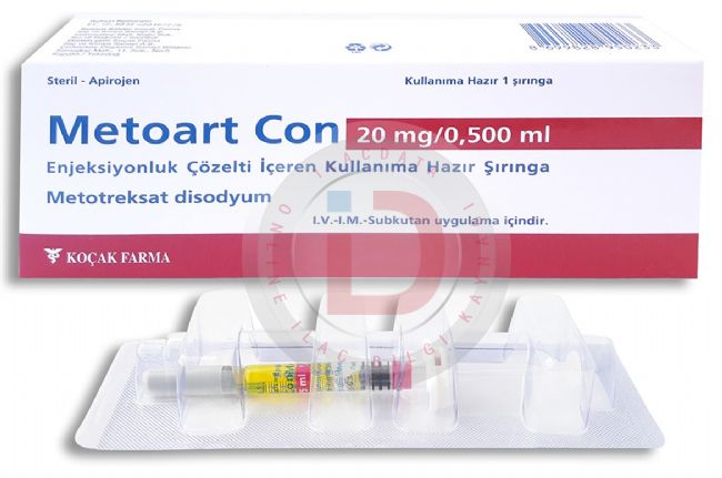 Metoart Con 20 Mg 05 Ml Enjeksiyonluk Cozelti Iceren Enjektor 1 Enjektor 23271