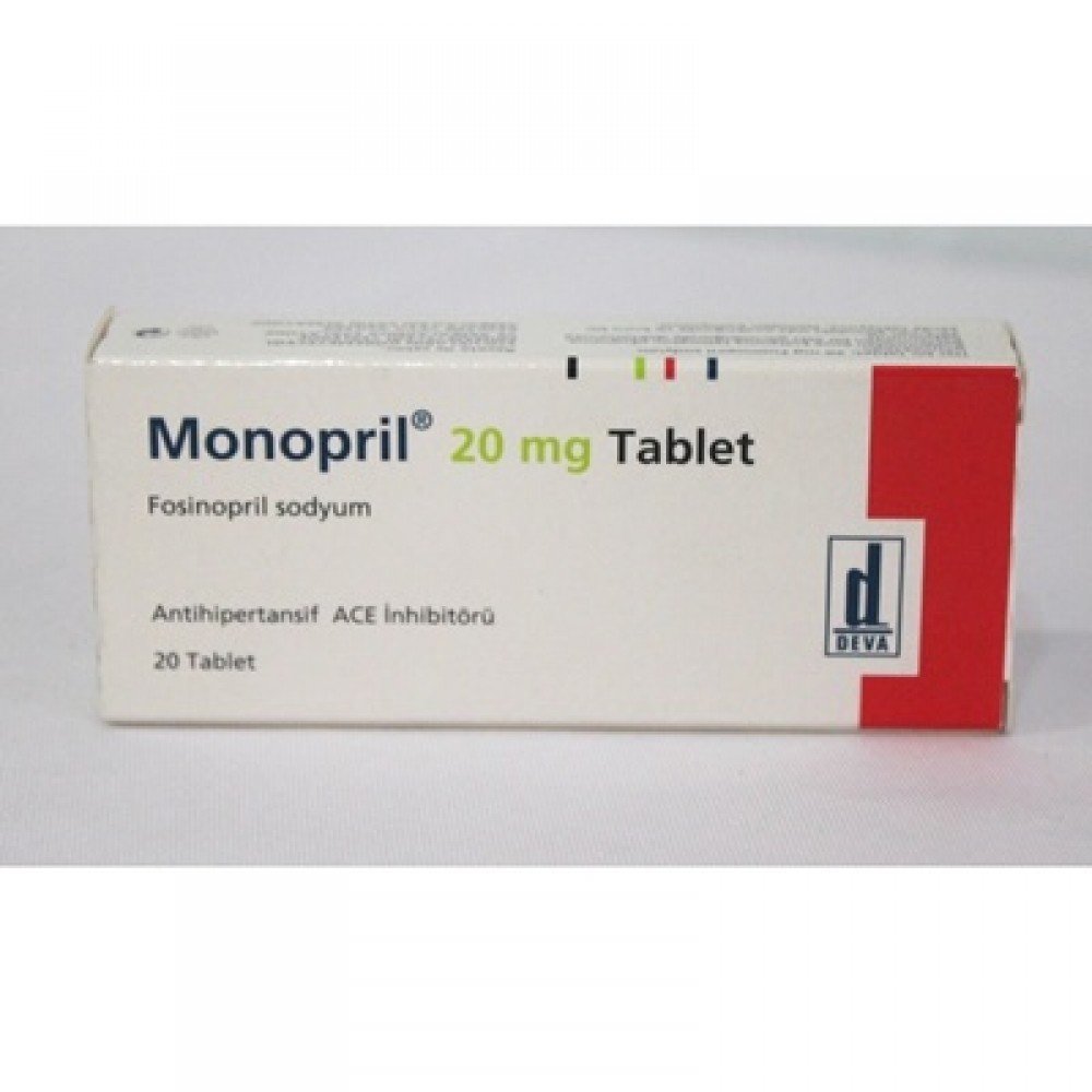 Monopril 20 Mg 28 Tablet 1 Monopril 20 Mg 28 Tablet 23408