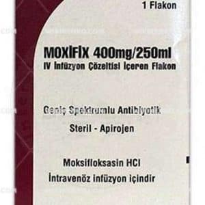 Moxifix 400 Mg/250 Ml Iv Inf. Cozeltisi Iceren 1 Flakon 1 Moxifix 400 Mg 250 Ml Iv Inf. Cozeltisi Iceren 1 Flakon 32165