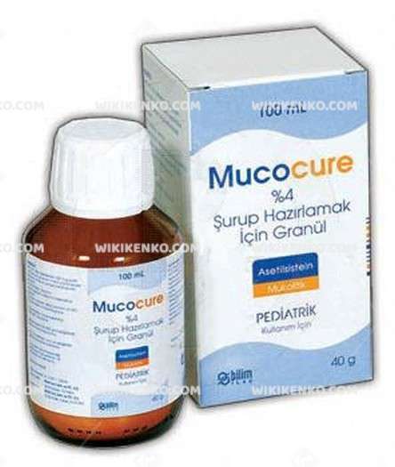 Mucocure %4 Şurup Hazırlamak İçin 100 Ml Granul 1 Mucocure 4 Surup Hazirlamak Icin 100 Ml Granul 32176