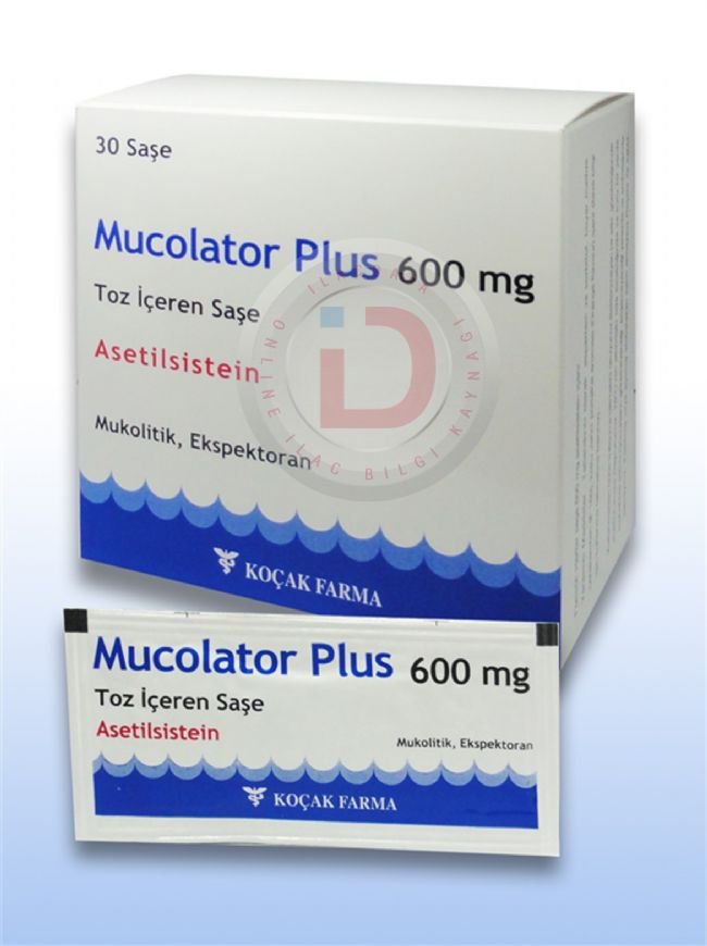 Mucolator Plus 600 Mg Toz İçeren 30 Sase 1 Mucolator Plus 600 Mg Toz Iceren 30 Sase 23449