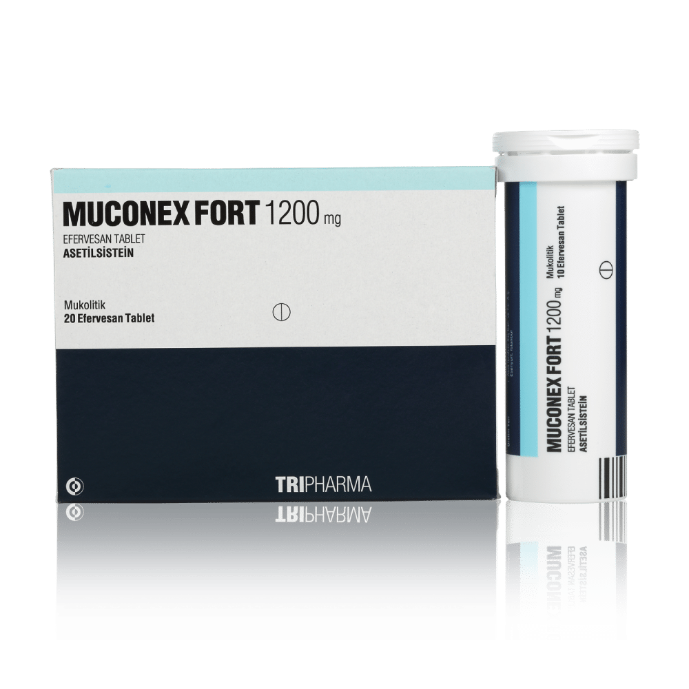 Muconex Fort 1200 Mg 20 Efervesan Tablet 1 Muconex Fort 1200 Mg 20 Efervesan Tablet 23454