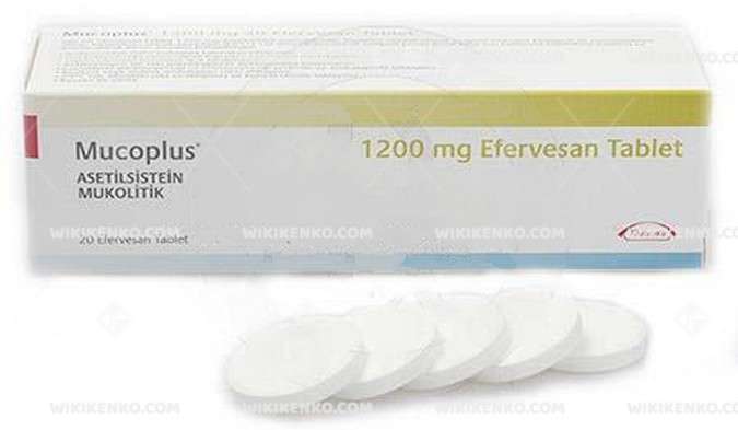 Mucoplus 1200 Mg Efervesan Tablet (20 Tablet) 1 Mucoplus 1200 Mg Efervesan Tablet 20 Tablet 23457