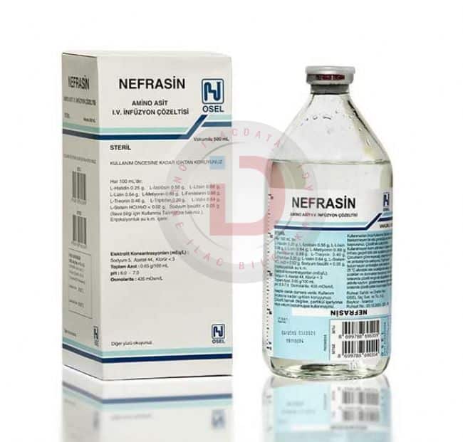 Nefrasin Amino Asit I.v. Infuzyon Solusyonu 500 Ml Setsiz Sise 1 Nefrasin Amino Asit I.v. Infuzyon Solusyonu 500 Ml Setsiz Sise 23558