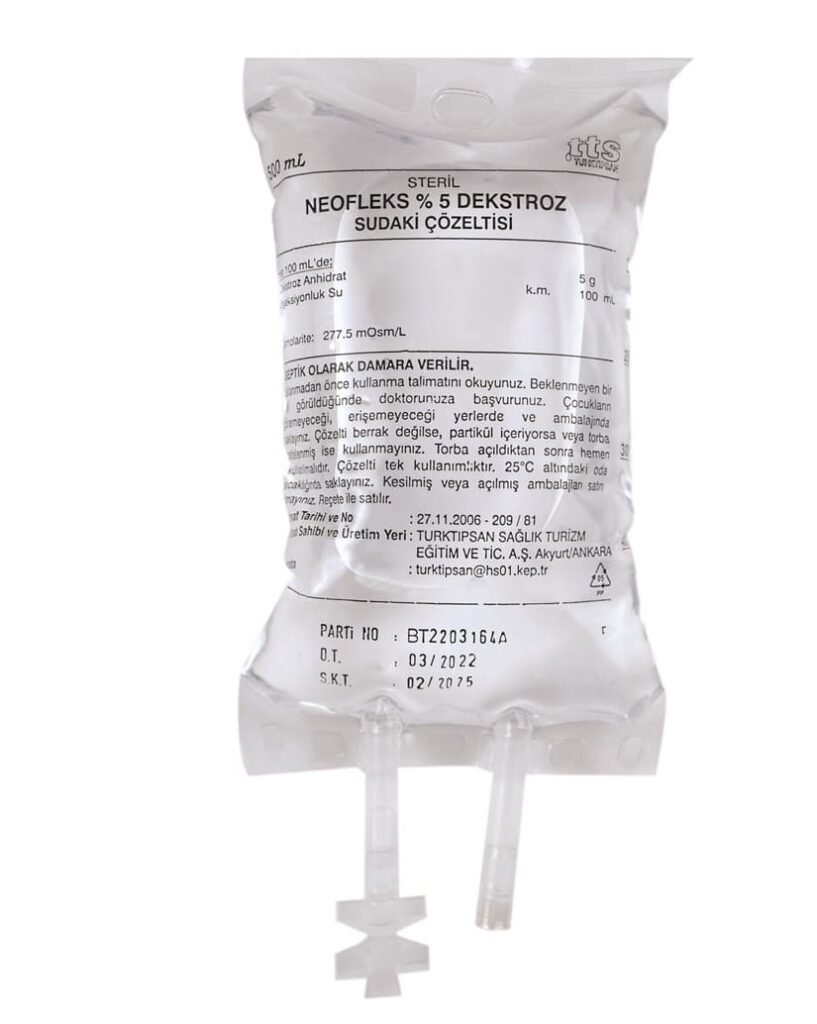 Neofleks %5 Dekstroz %0,45 Sodyum Klorur Sudaki Çözeltisi 500 Ml Setsiz(Pp-Torba 1 Neofleks 5 Dekstroz 045 Sodyum Klorur Sudaki Cozeltisi 500 Ml Setsizpp Torba 23635