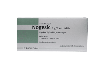 Nogesic 1 G/2 Ml I.m./I.v. Enjeksiyonluk Çözelti ( 10 Ampul) 1 Nogesic 1 G 2 Ml I.m. I.v. Enjeksiyonluk Cozelti 10 Ampul 32534