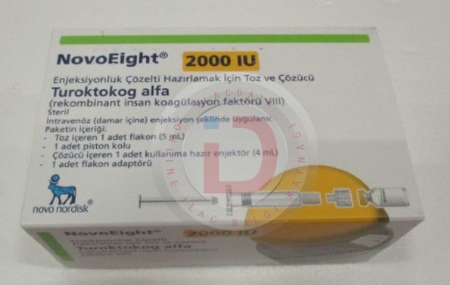Novoeight 2000Iu Enjeksiyonluk Cozelti Hazirlamak Icin Toz Ve Cozucu 1 Novoeight 2000Iu Enjeksiyonluk Cozelti Hazirlamak Icin Toz Ve Cozucu 23884