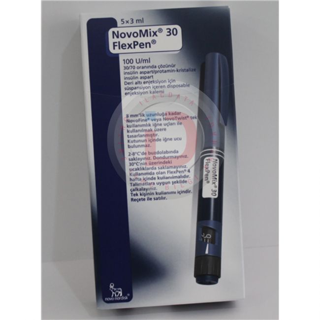 Novomix 70 Flexpen 100 Iu / Ml 3 Ml Kull. Hazır Dolu Enj. Kalemi Icinde Suspansiyon,5 Flexpen 1 Novomix 70 Flexpen 100 Iu Ml 3 Ml Kull. Hazir Dolu Enj. Kalemi Icinde Suspansiyon5 Flexpen 32627