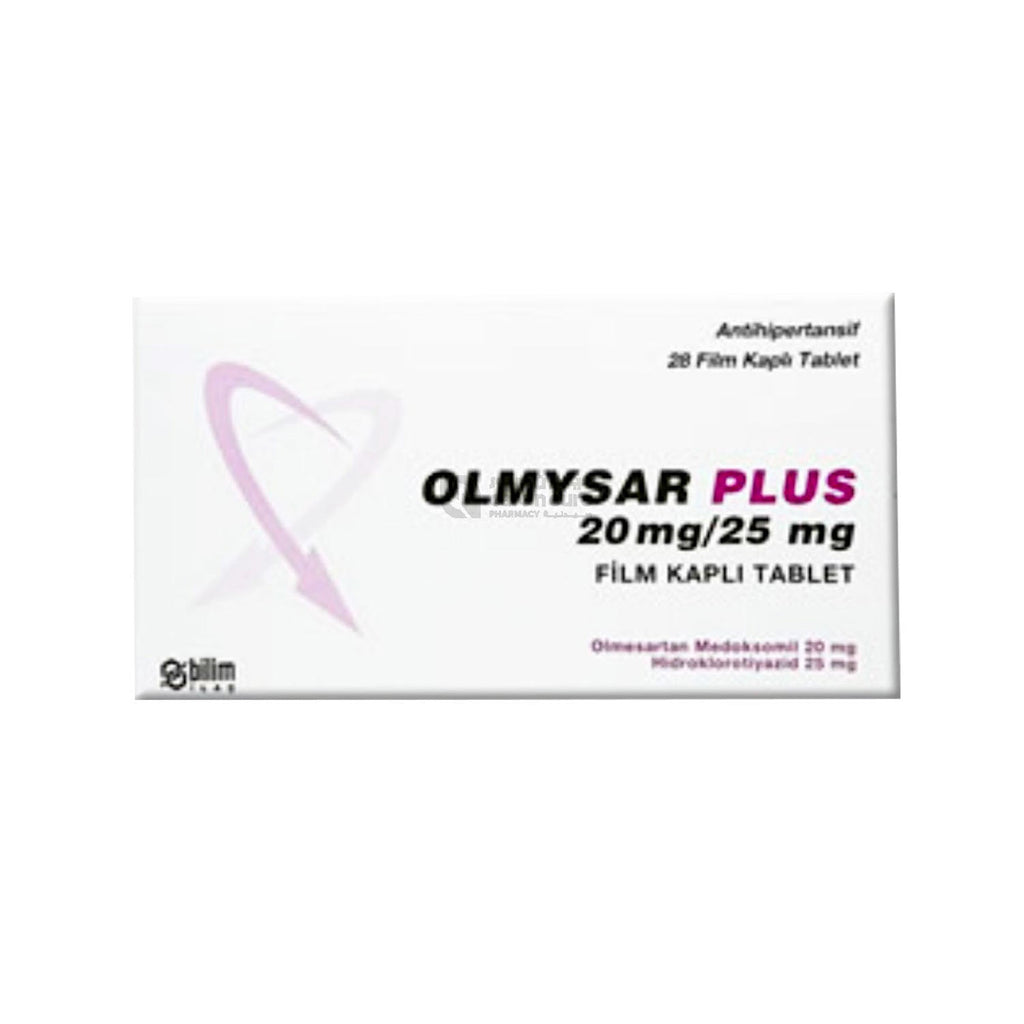Olmysar Plus 20 Mg/25 Mg 28 Film Kaplı Tablet 1 Olmysar Plus 20 Mg 25 Mg 28 Film Kapli Tablet 32805