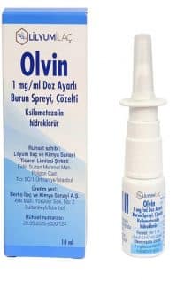 Olvin 1 Mg Ml Doz Ayarli Burun Spreyi Cozelti 10 Ml 24002