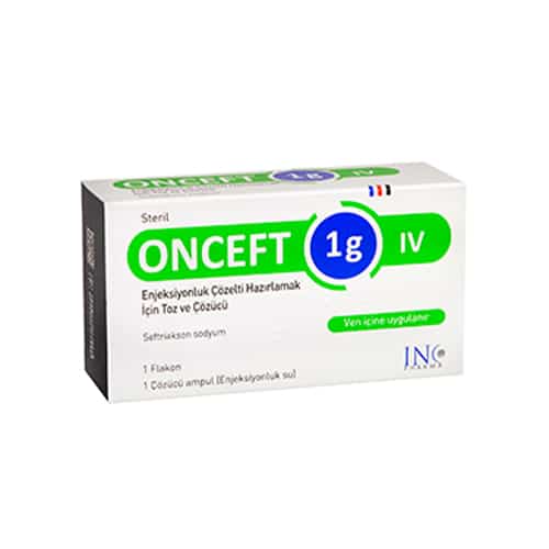 Onceft 1 G Iv Enjeksiyonluk Çözelti Hazırlamak İçin Toz Ve Çözücü 1 Onceft 1 G Iv Enjeksiyonluk Cozelti Hazirlamak Icin Toz Ve Cozucu 24032