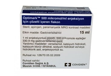 Optimark 500 Mikromol Ml Enj. Icin Coz. Iceren Flakon 15 Ml 32896